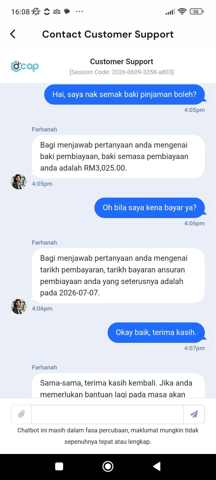 DCAP app — Chat Ai